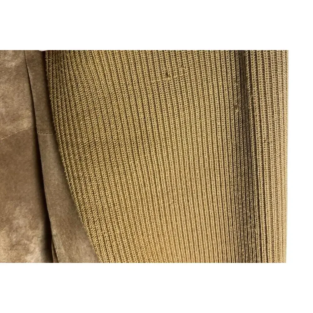 LINEA by Louis Dell'Olio Brown Tan Suede Leather Jacket 1x Beige A8342 Womens - Picture 7 of 12